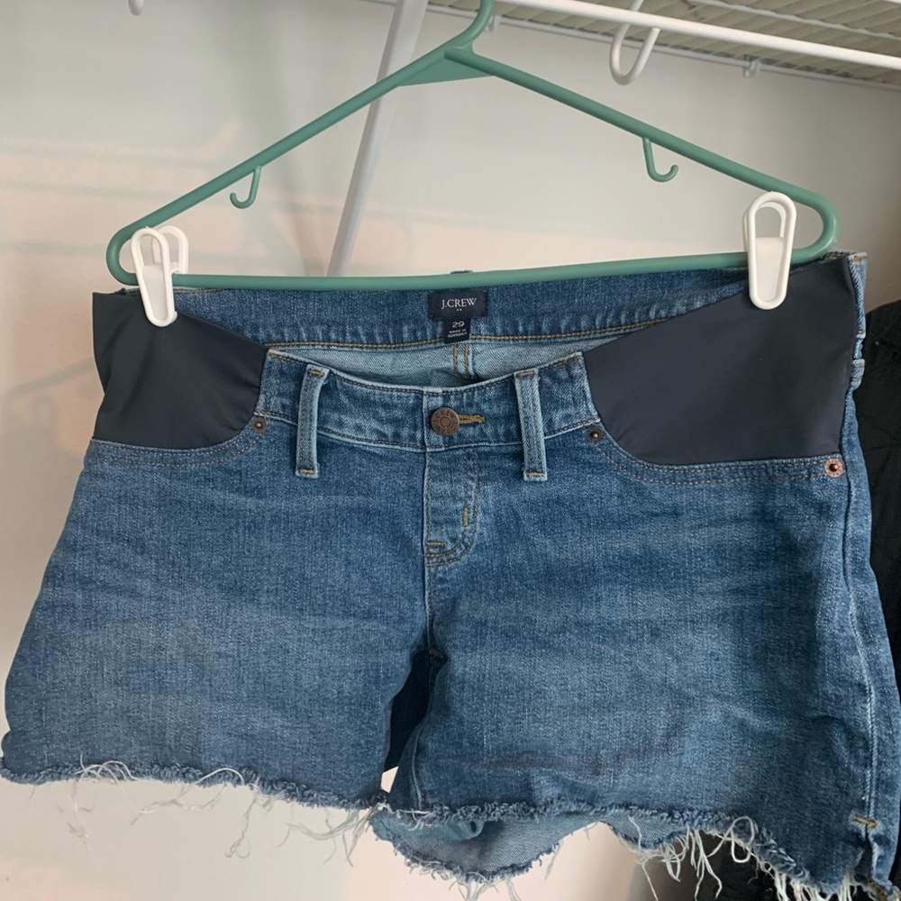 J Crew Factory Maternity Jean Shorts
